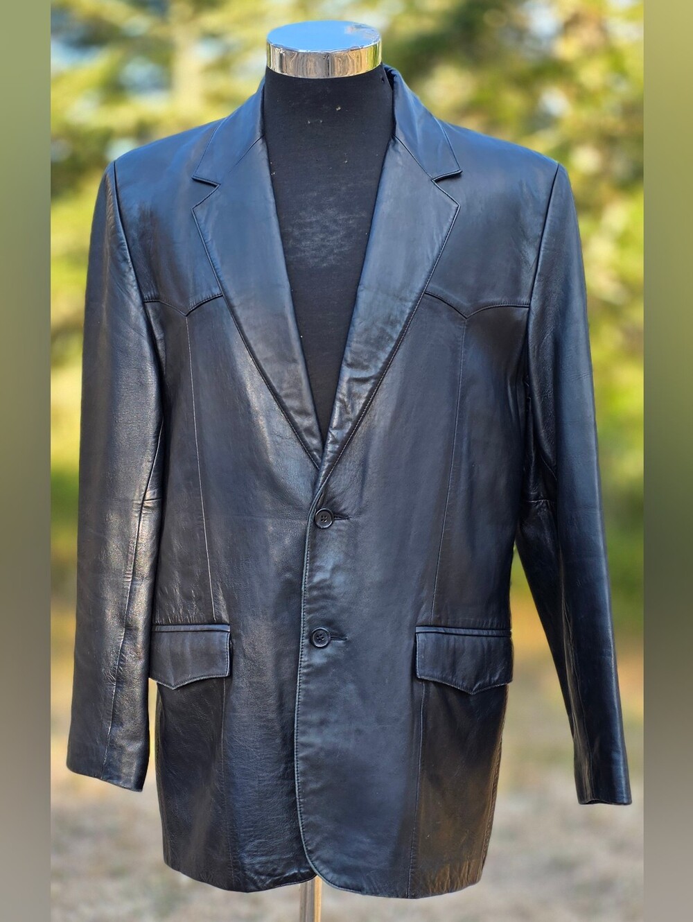 Scully Cali Lambskin Leather Jacket WESTERN Mens 42 Dress Blazer Vintage 90s Y2k